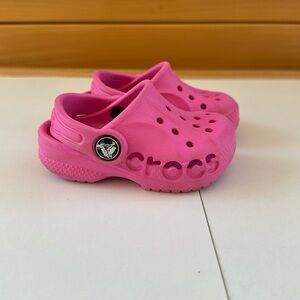 Toddler Pink Baya Crocs Sz 4
